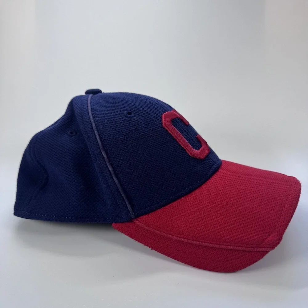 New Era 39Thirty Cleveland Guardians Batting Practice Cap Youth Fit MLB Blue Red